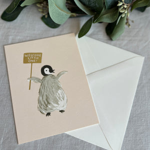 Kortti kuorella, pingviini