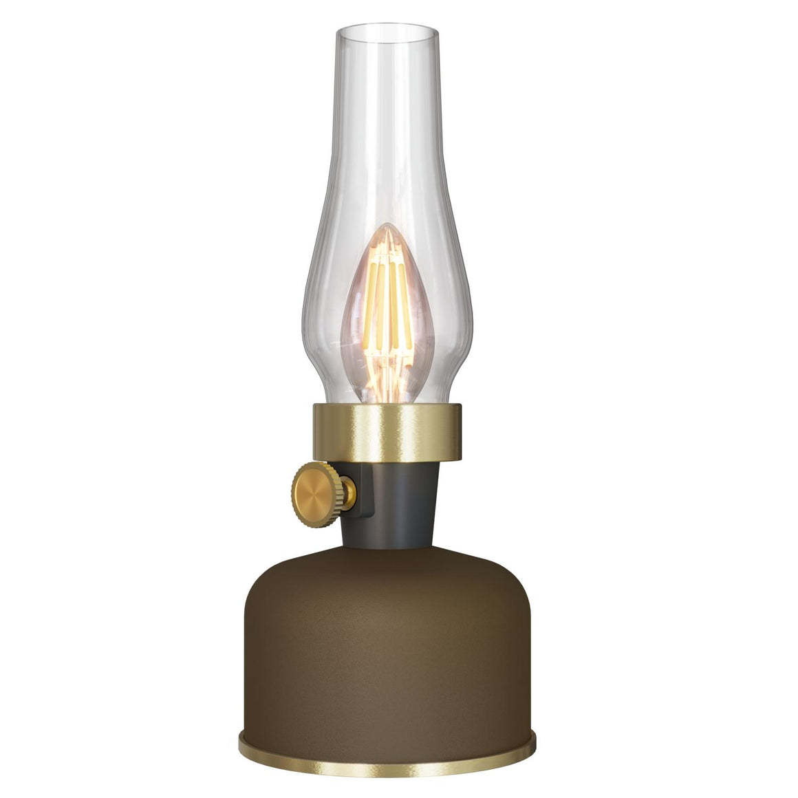 Led-lyhty ruskea, ladattava
