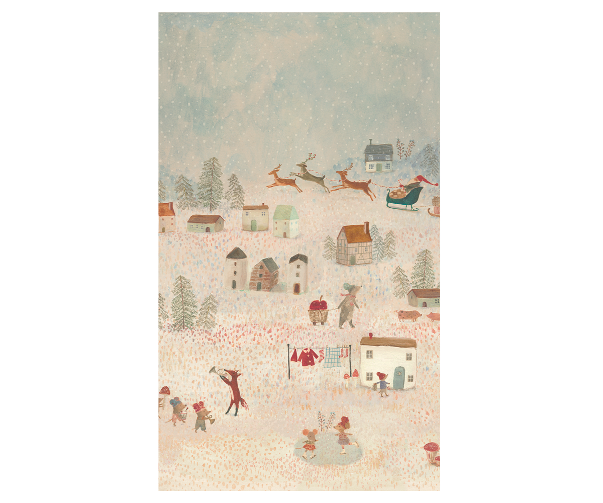 Lahjapaperi Maileg 10m, Santa is coming