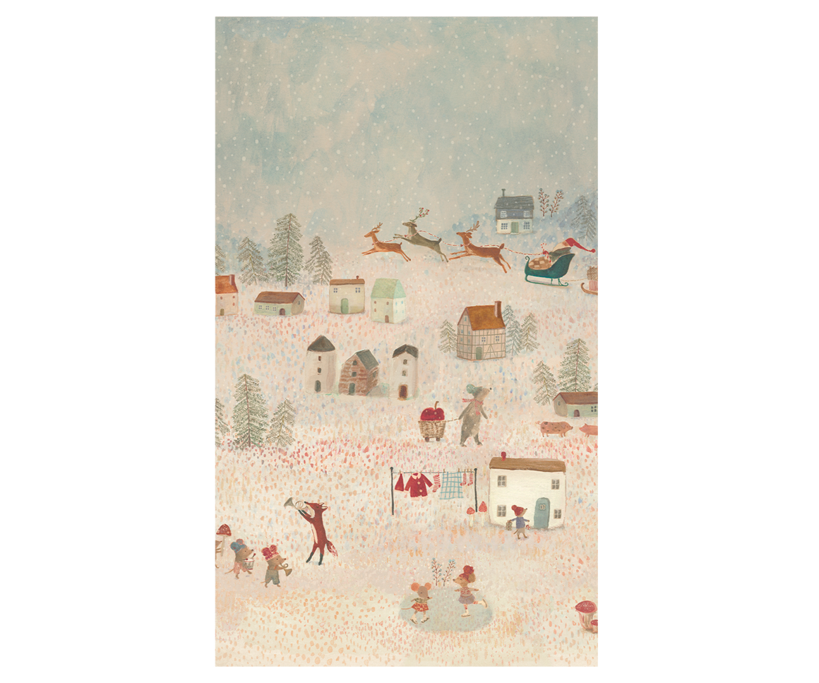 Lahjapaperi Maileg 10m, Santa is coming