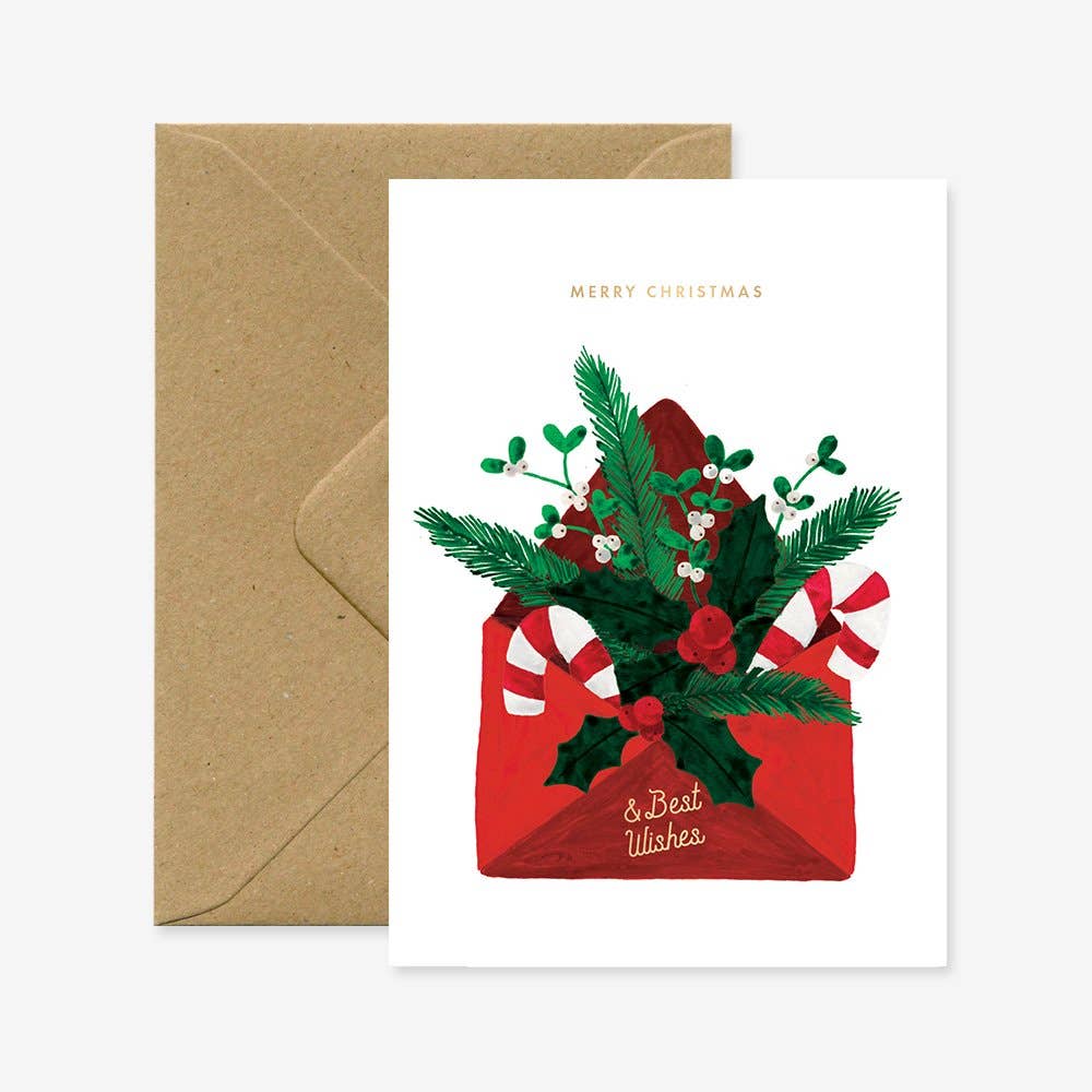 Joulukortti, Best wishes envelop