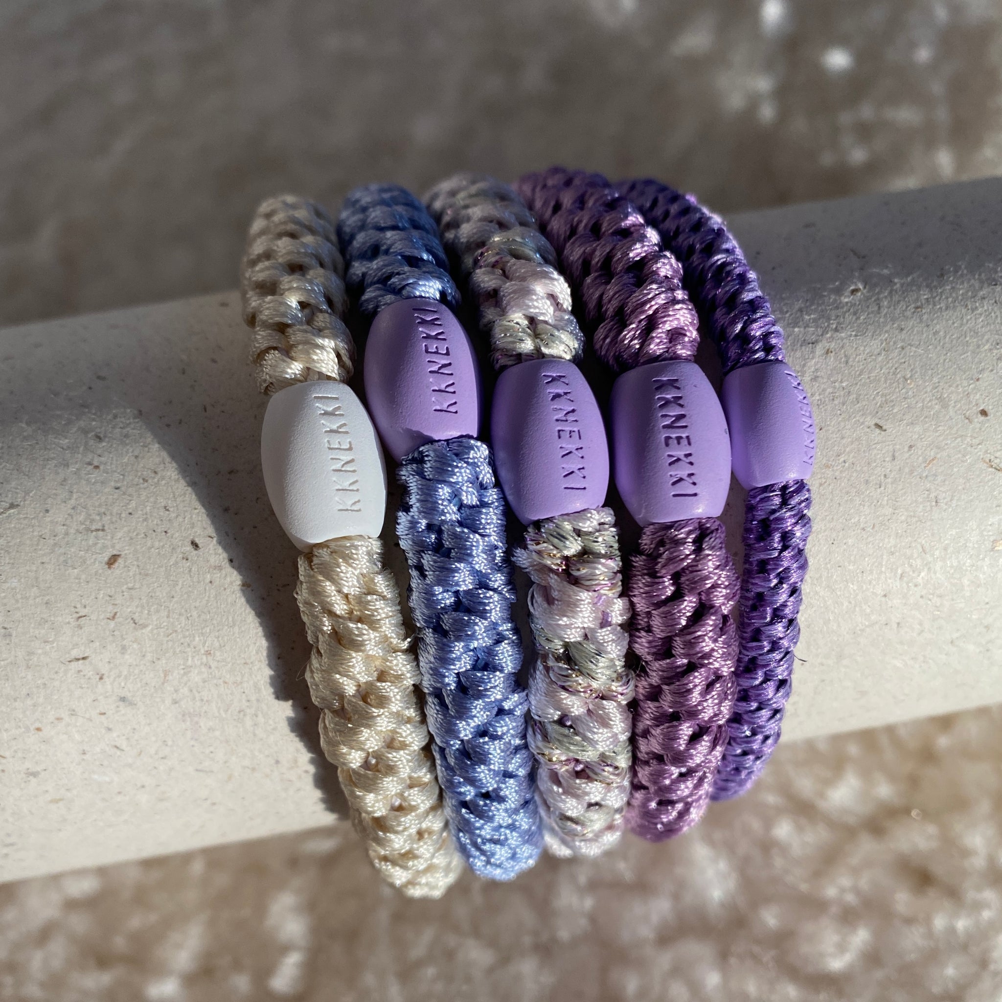 KKNEKKI-hiuslenkki 5kpl, viola