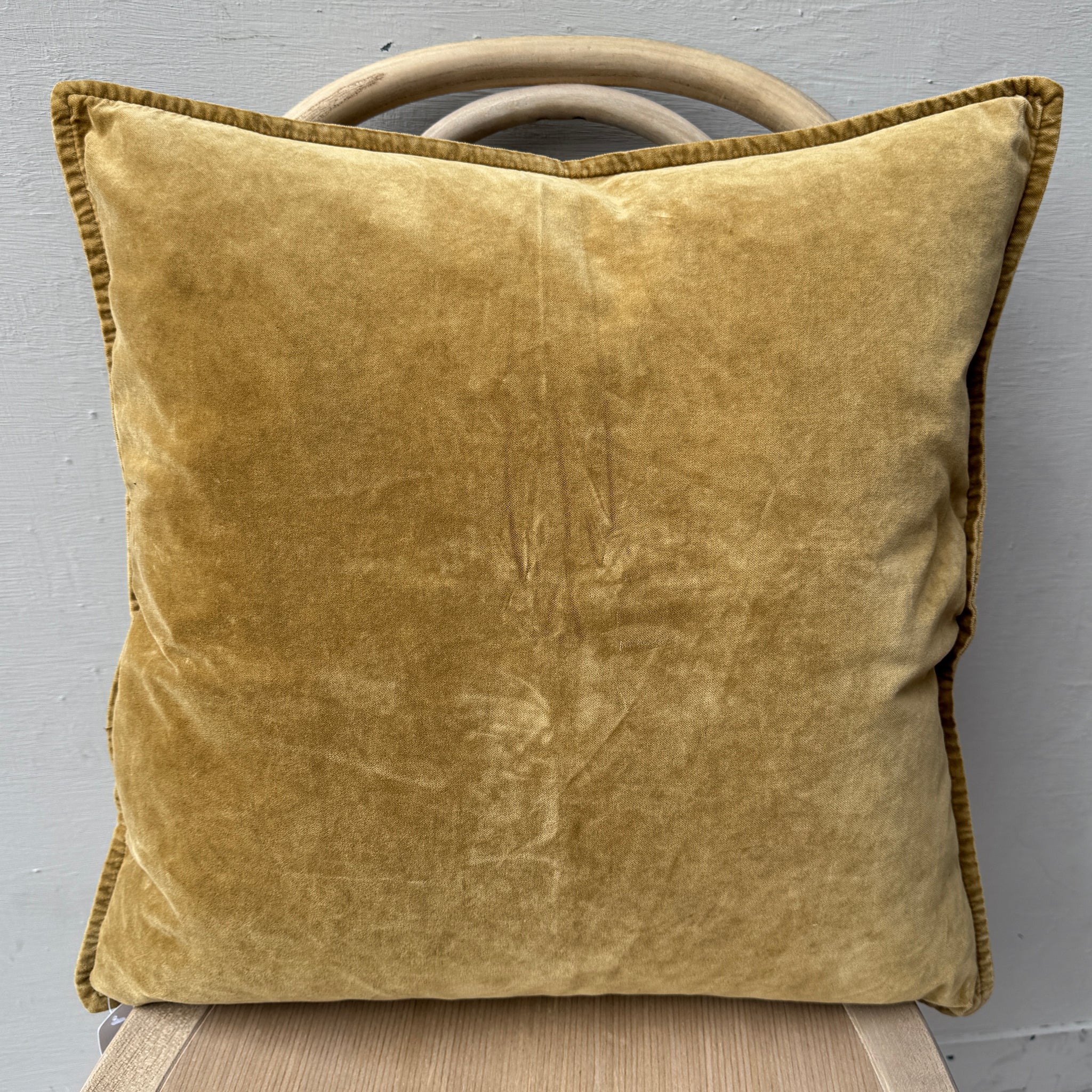 Samettityynynpäällinen 52*52, Okra