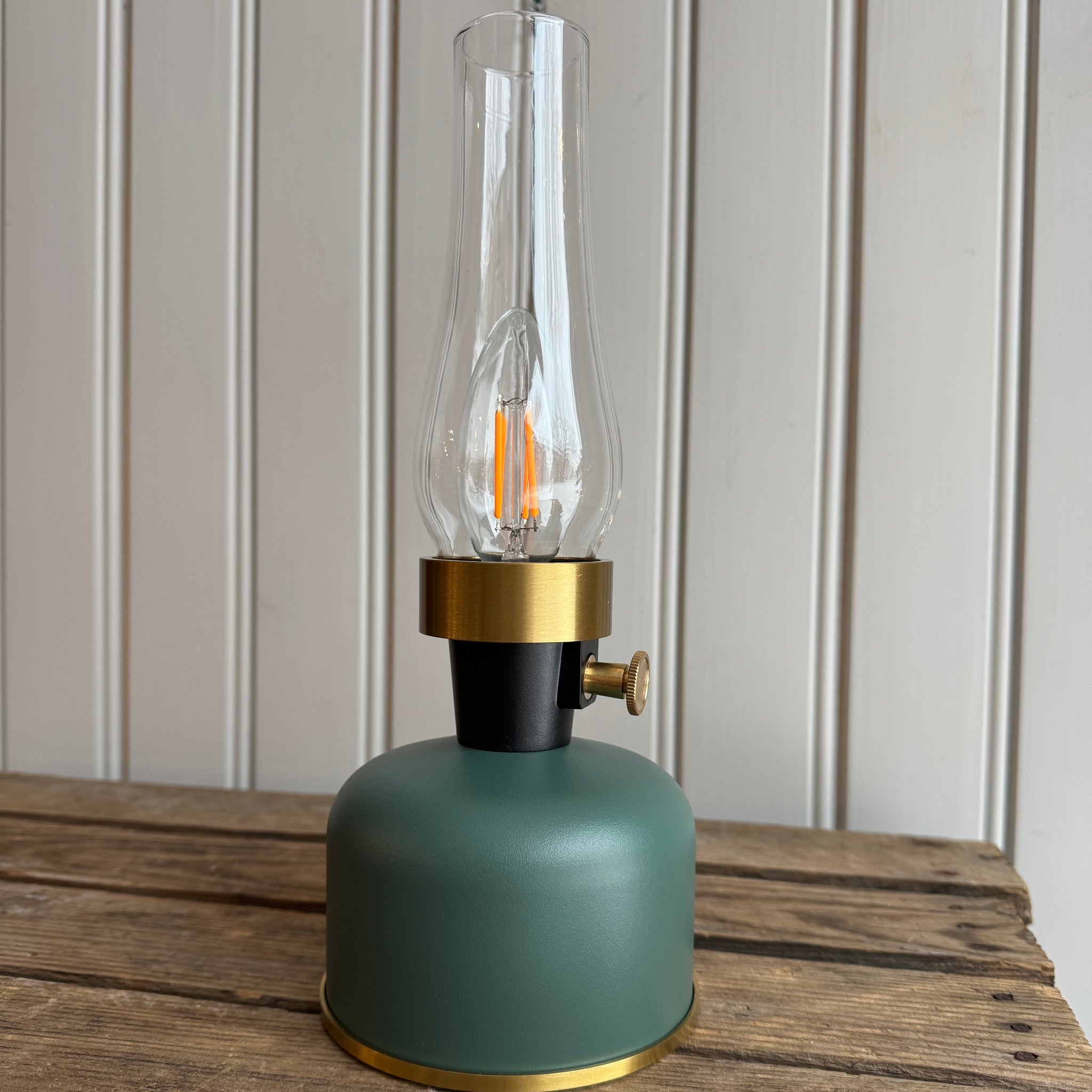 Led-lyhty vihreä, ladattava