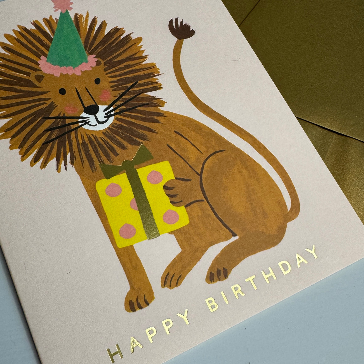 Kortti kuorella, leijona