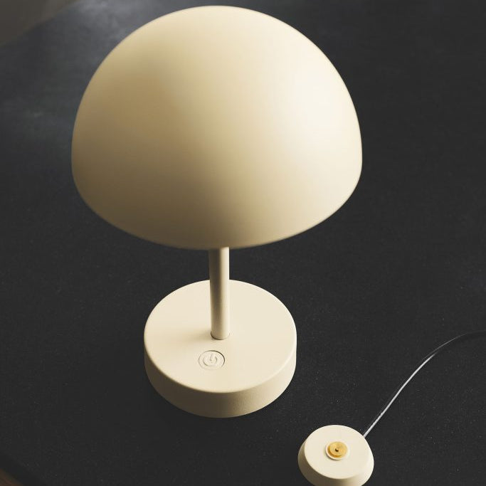 Ladattava pöytävalaisin, beige