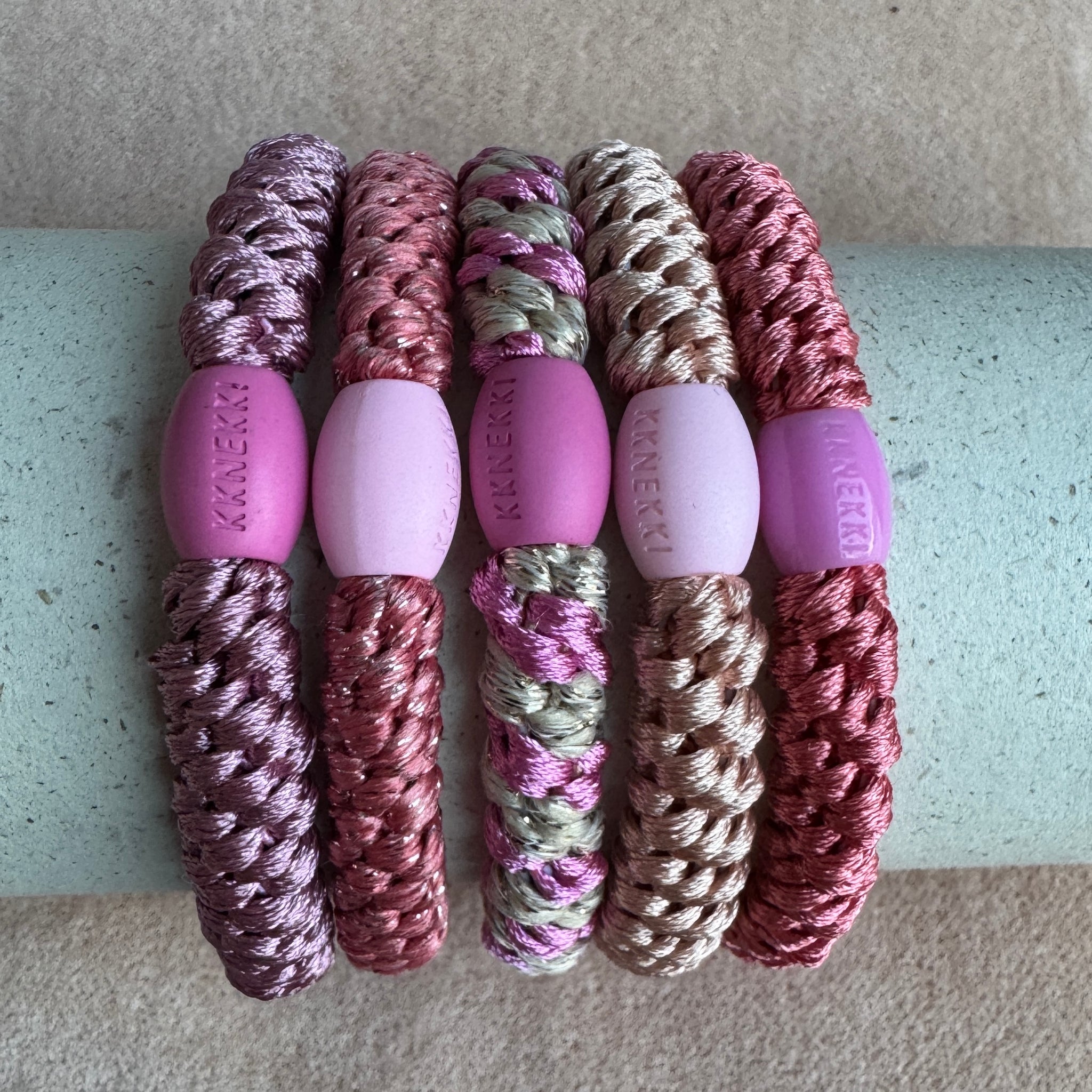 KKNEKKI-hiulenkki 5 kpl, soft rose