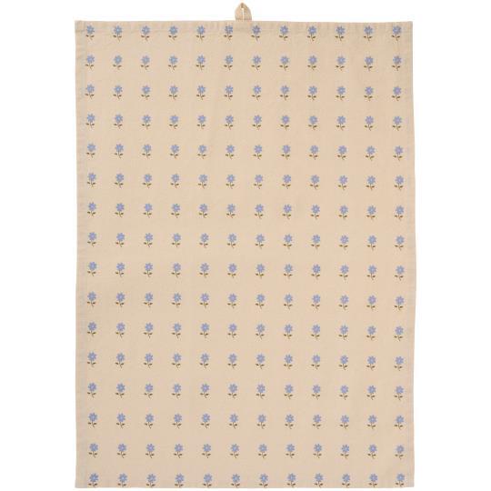 Keittiöpyyhe, siniset kukat