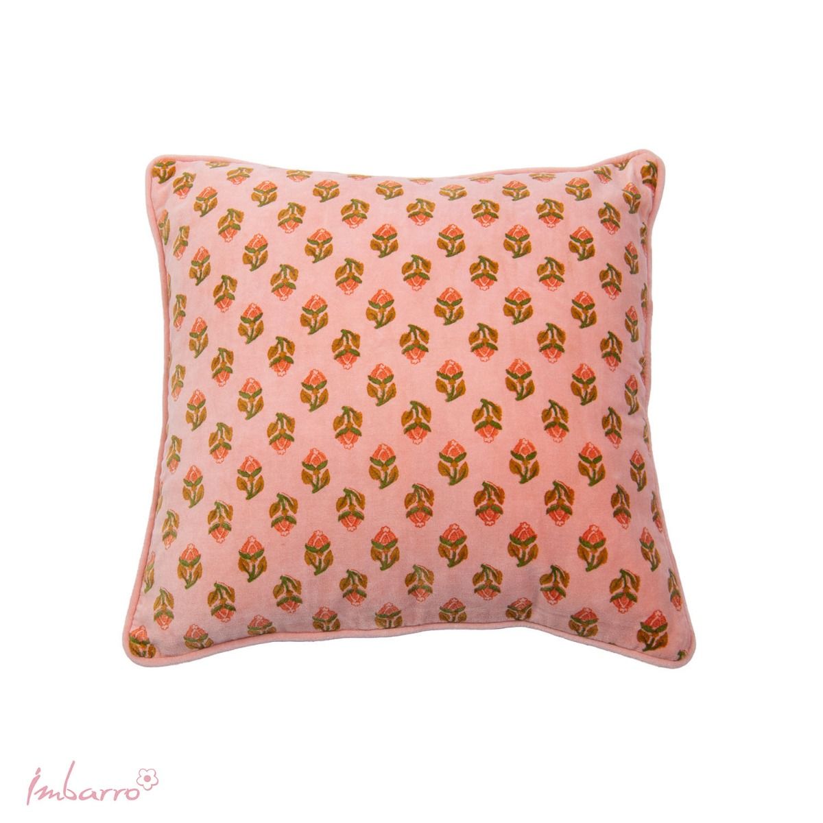 Samettityyny 50*50, roosat kukat