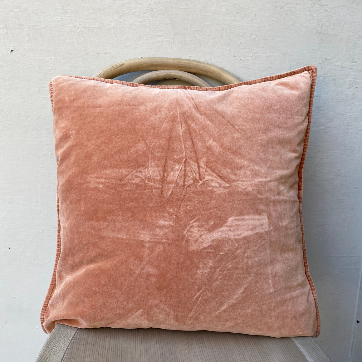 Samettityynynpäällinen 52*52, terrakotta
