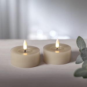Led-tuikku 2 kpl, beige