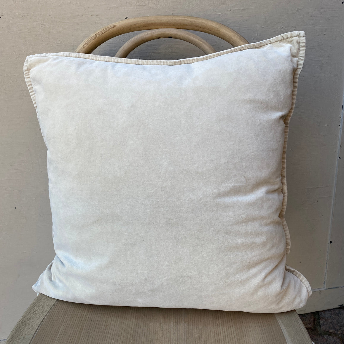 Samettityynynpäällinen 52*52, vaalea beige