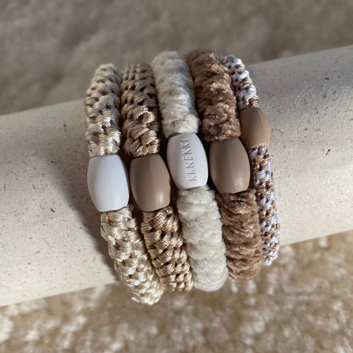 KKNEKKI-hiuslenkki 5kpl, Linen