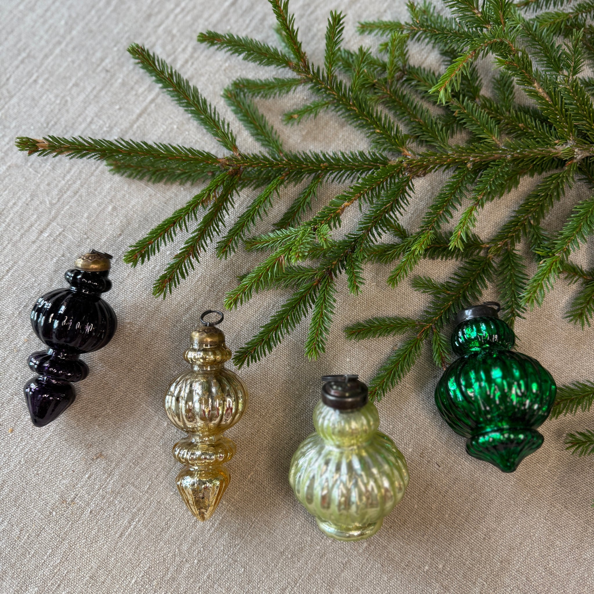 Joulukoristeet 4 kpl, Peacock