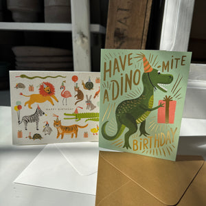 Kortti kuorella, Dino-mite birthday