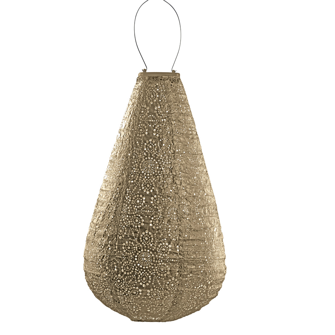 Aurinkokennolyhty Fiore Drop, kulta