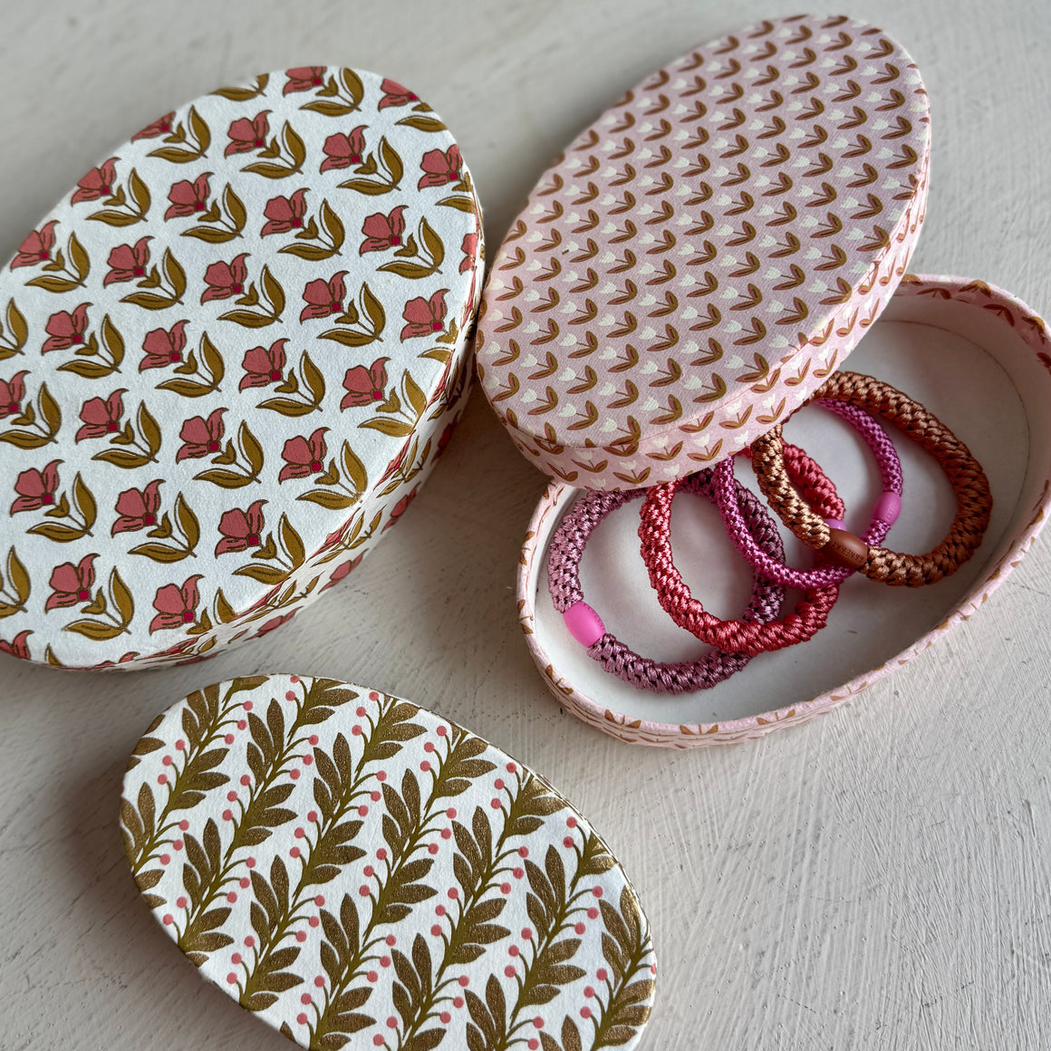 Säilytysrasia ovaali, 3 kpl setti