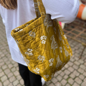 Kangaskassi, sinappi paisley