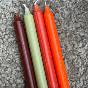 Kruunukynttilä 28cm, pehmeä vihreä