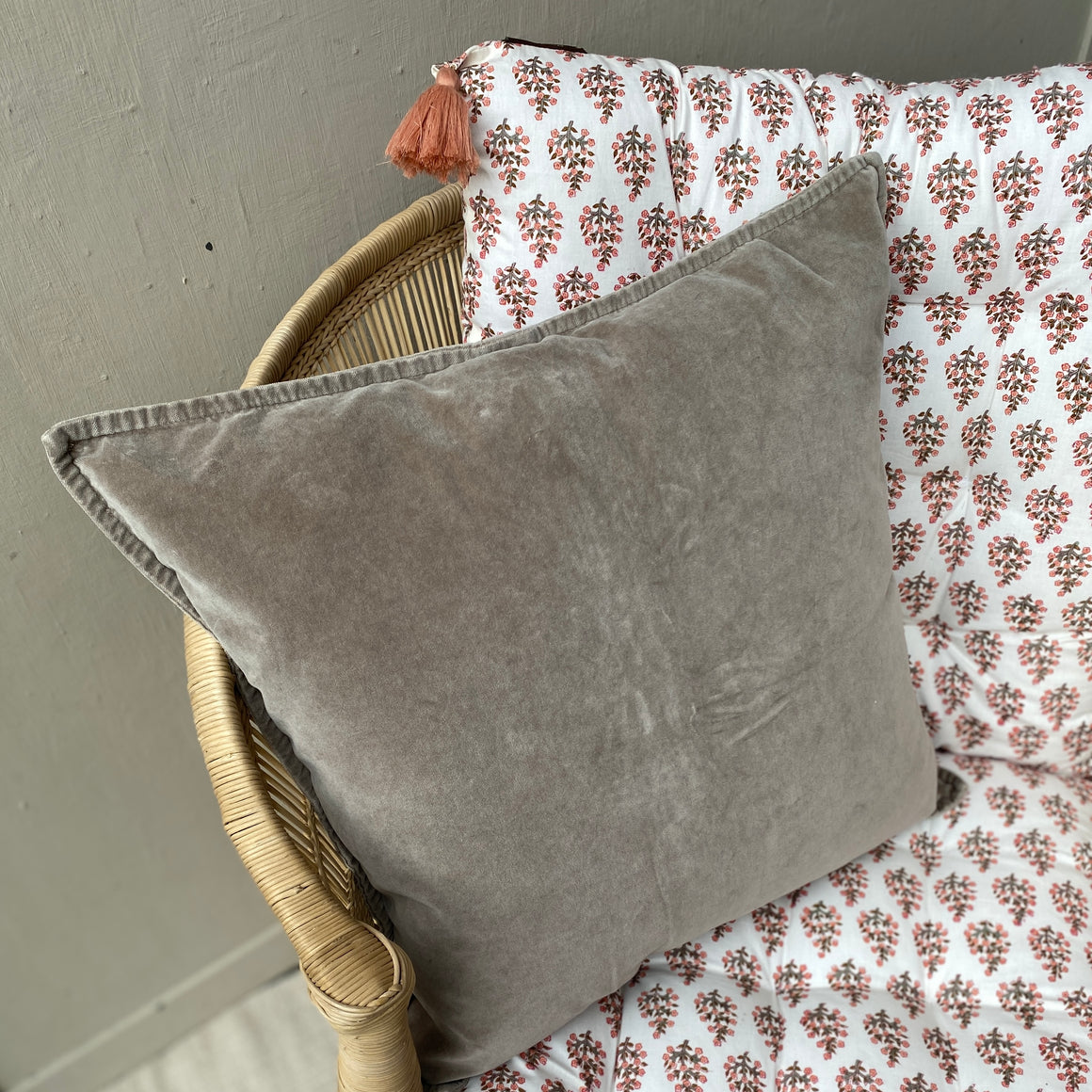 Samettityynynpäällinen 52*52, pellava
