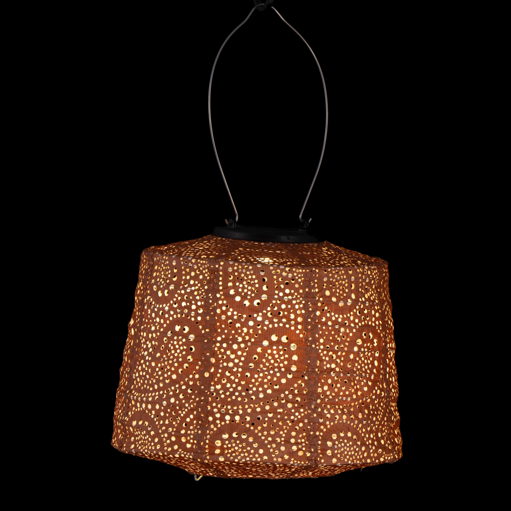Aurinkokennolyhty Paisley Lampshade, aprikoosi