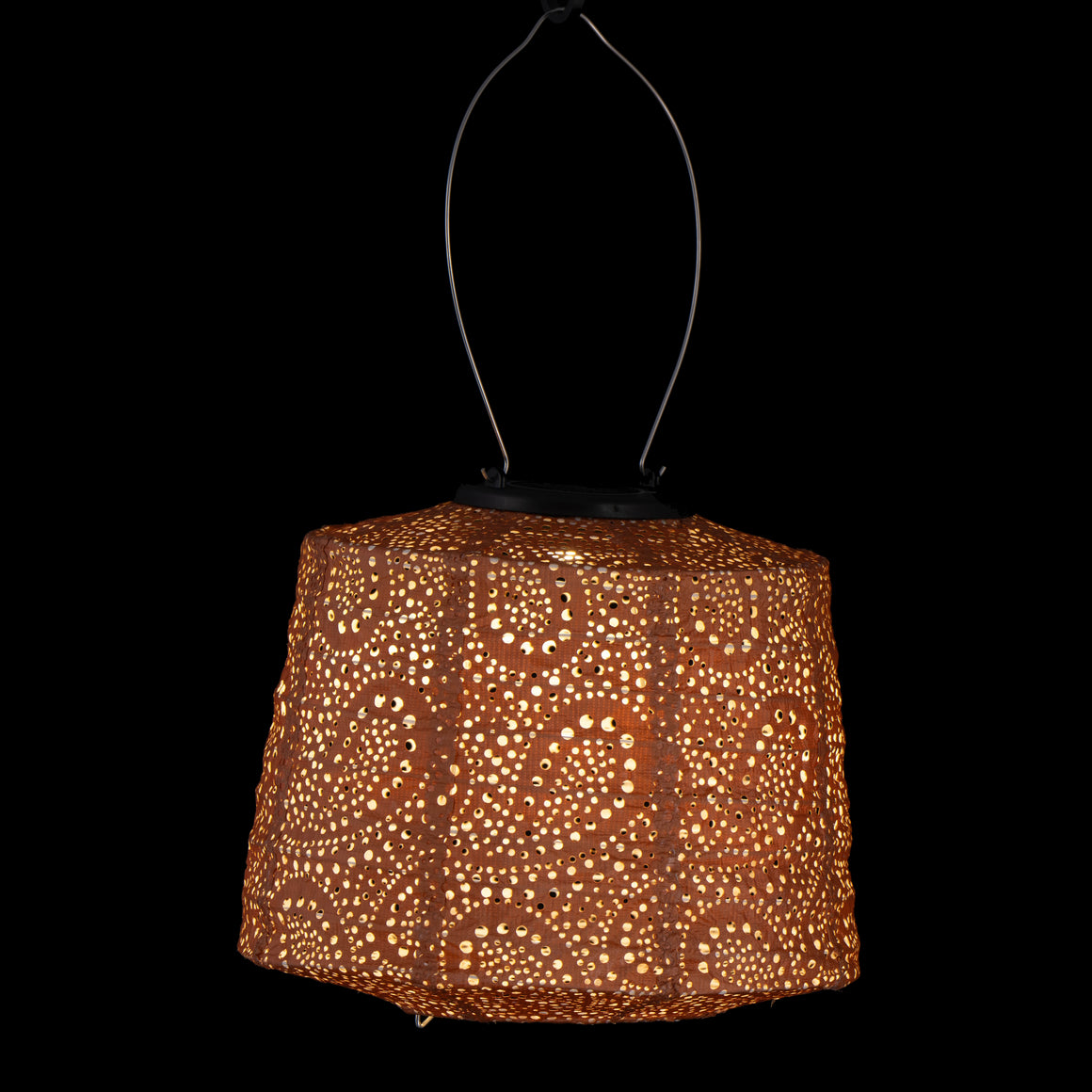 Aurinkokennolyhty Paisley Lampshade, aprikoosi