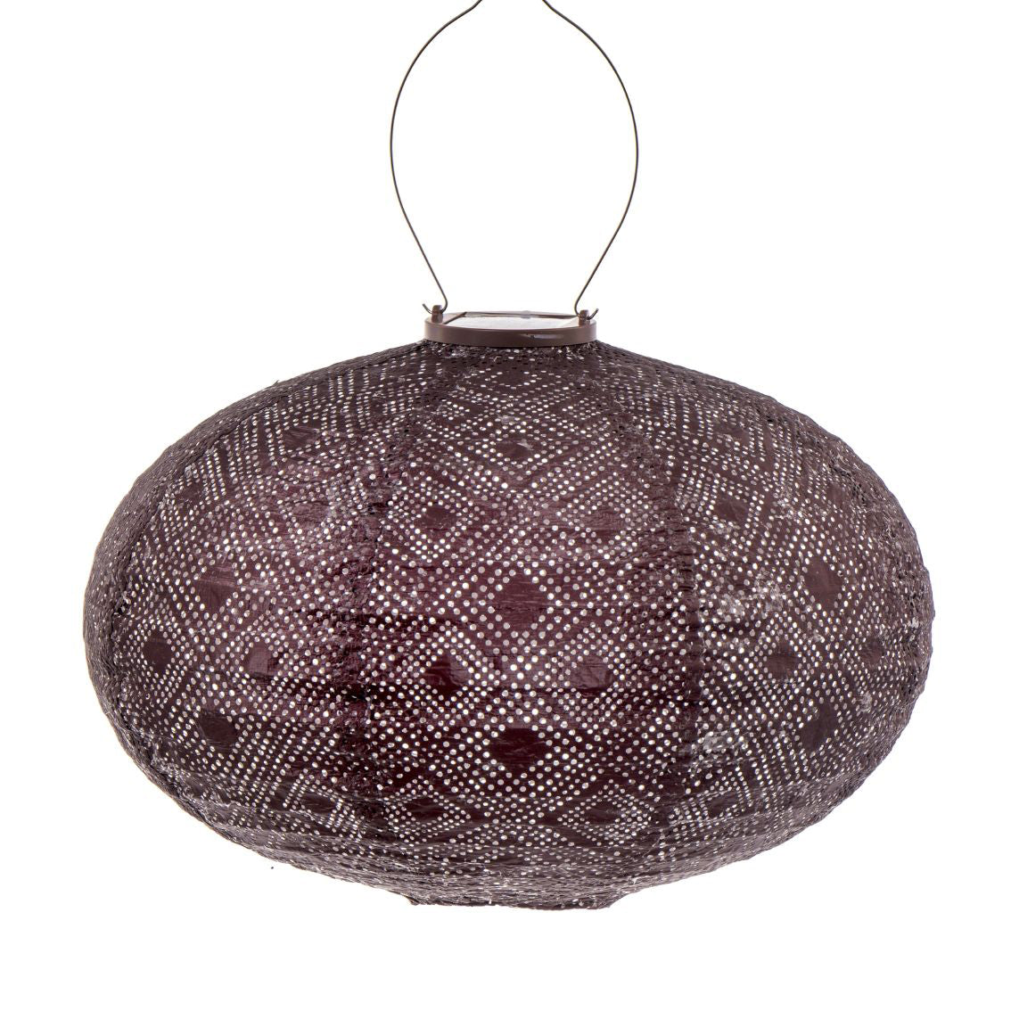 Aurinkokennolyhty Mosaic Oval, luumu