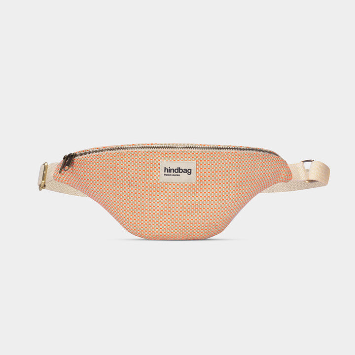 Kangaslaukku Olivia, koralliruudut