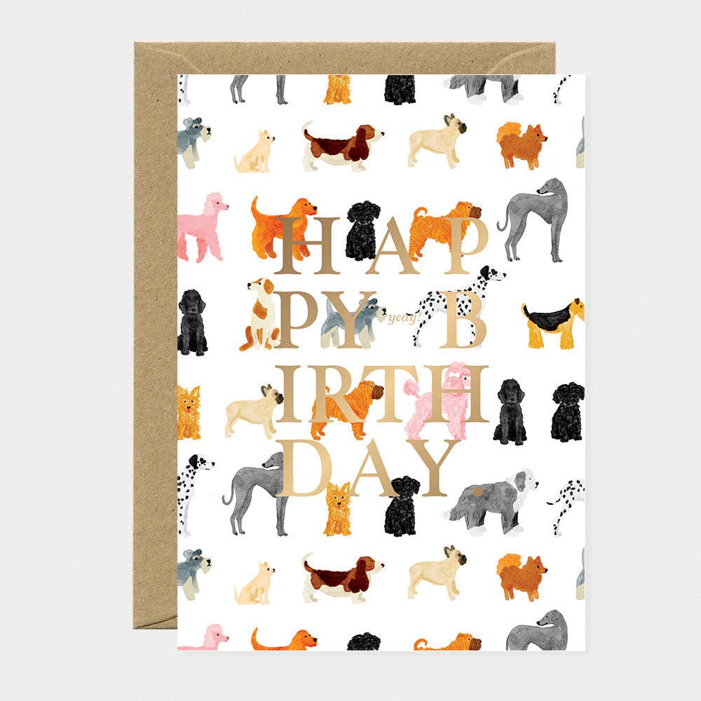 Kortti kuorella, Birthday dogs pattern