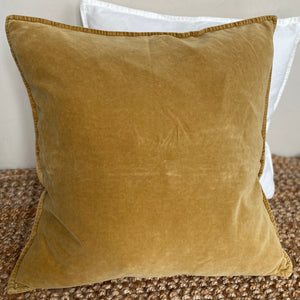 Samettityynynpäällinen 52*52, sinapinkeltainen